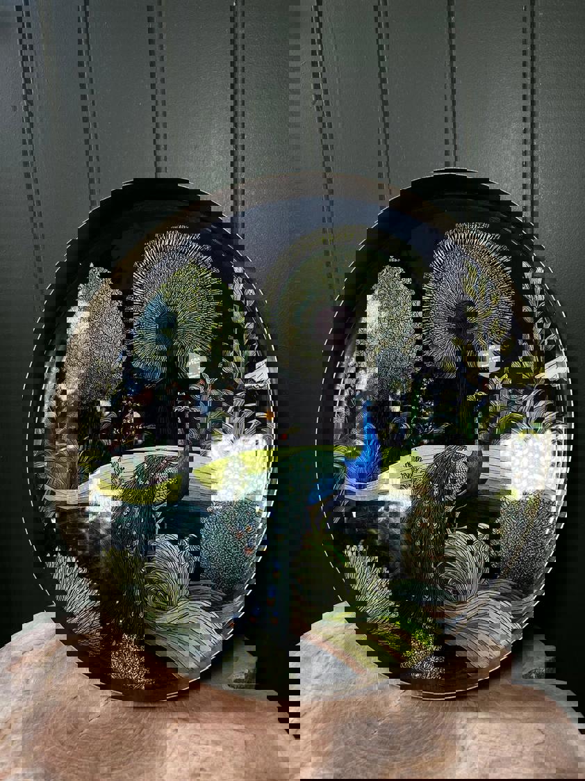 Bukhara Round Metal Tray