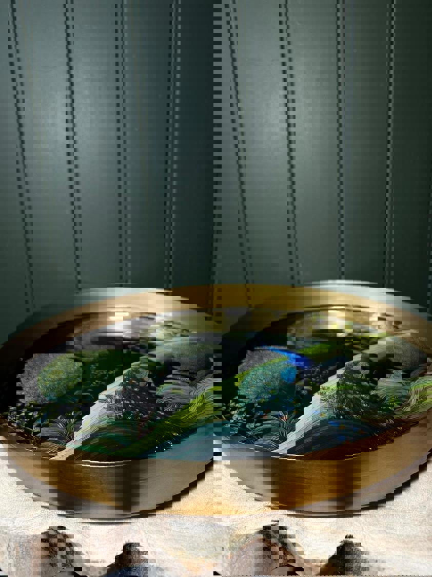 Bukhara Round Metal Tray