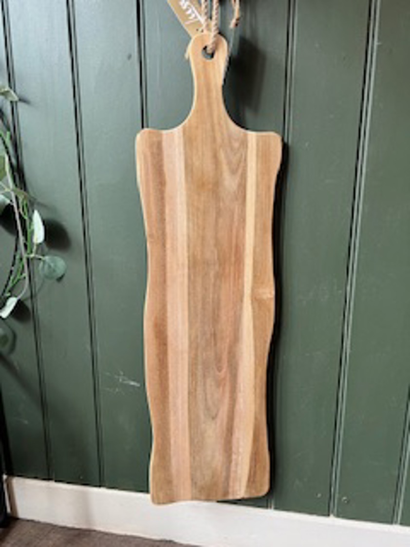 Wavy Teak Serving Board