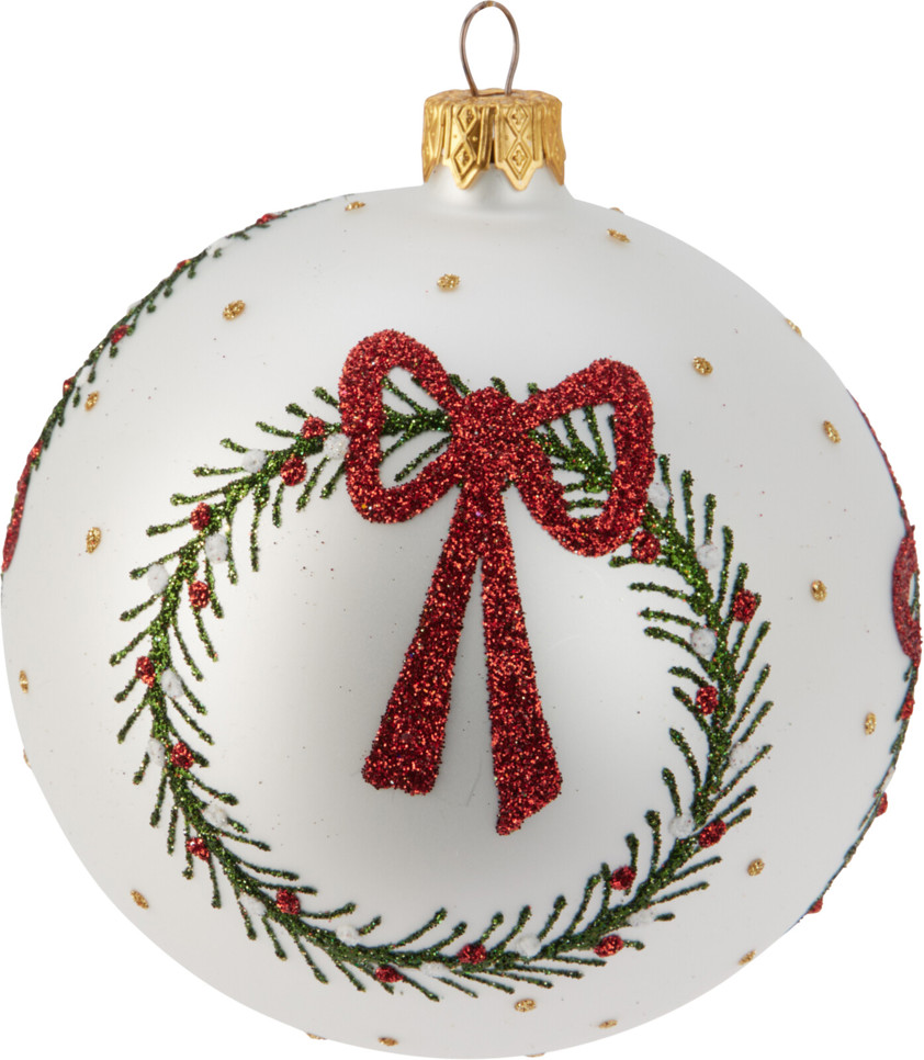 Hand Blown Glass Bow Bauble Hand Blown Glass Bow Bauble