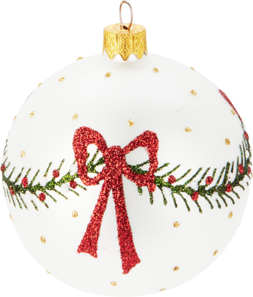 Hand Blown Glass Bow Bauble Hand Blown Glass Bow Bauble