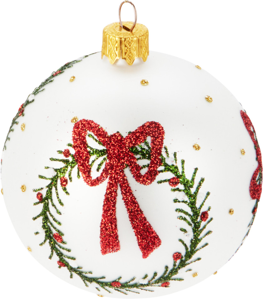 Hand Blown Glass Bow Bauble Hand Blown Glass Bow Bauble