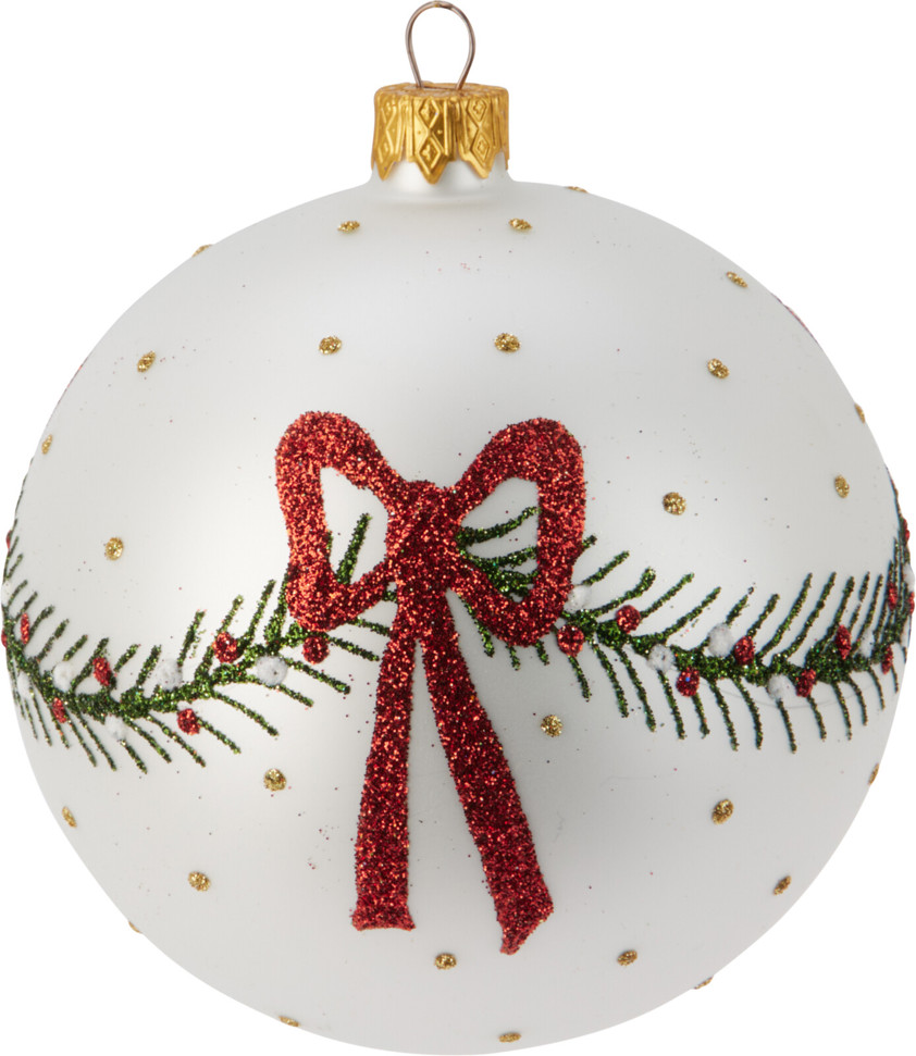 Hand Blown Glass Bow Bauble Hand Blown Glass Bow Bauble