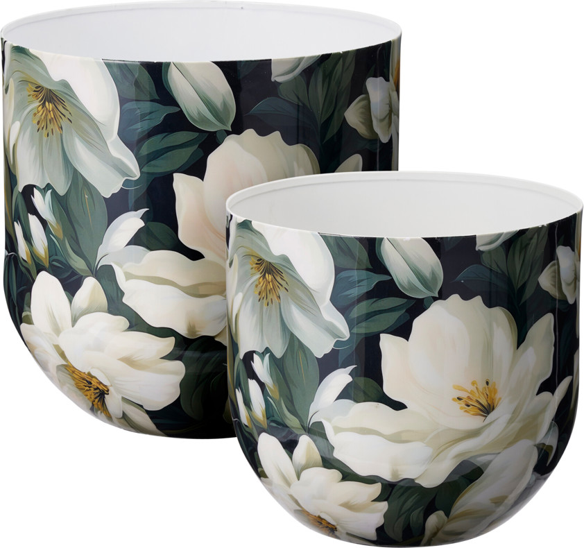 Flower Print Plant Pot