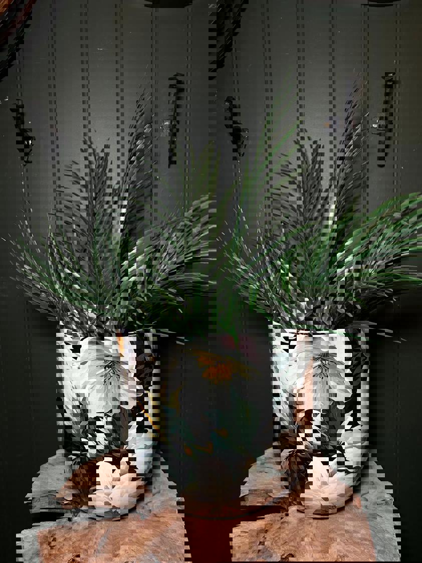 Flower Print Plant Pot