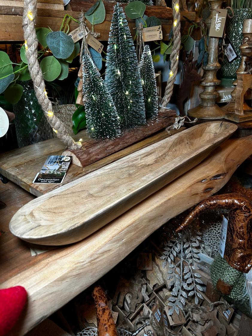 Long Teak Wood Bowl