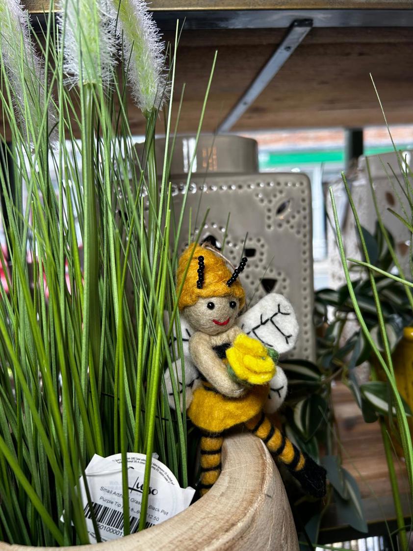 Felt Holly Honey Bee Fairy