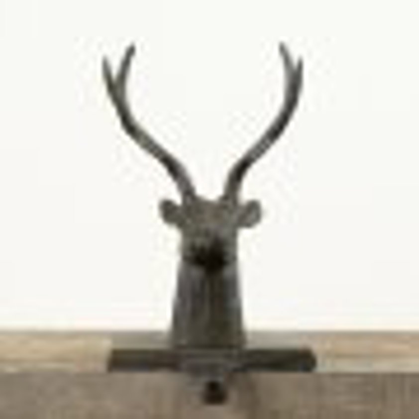 Cast Iron Stag Stocking Holder