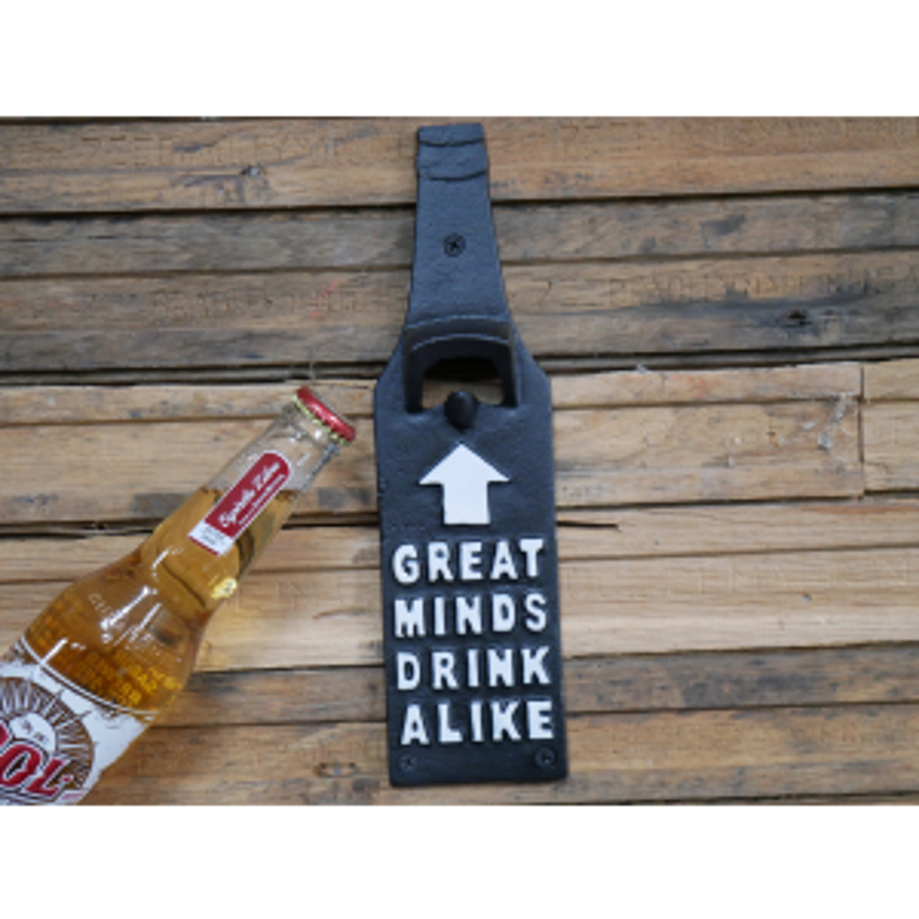 Great Minds Cast Iron Bottle Shaped Opener