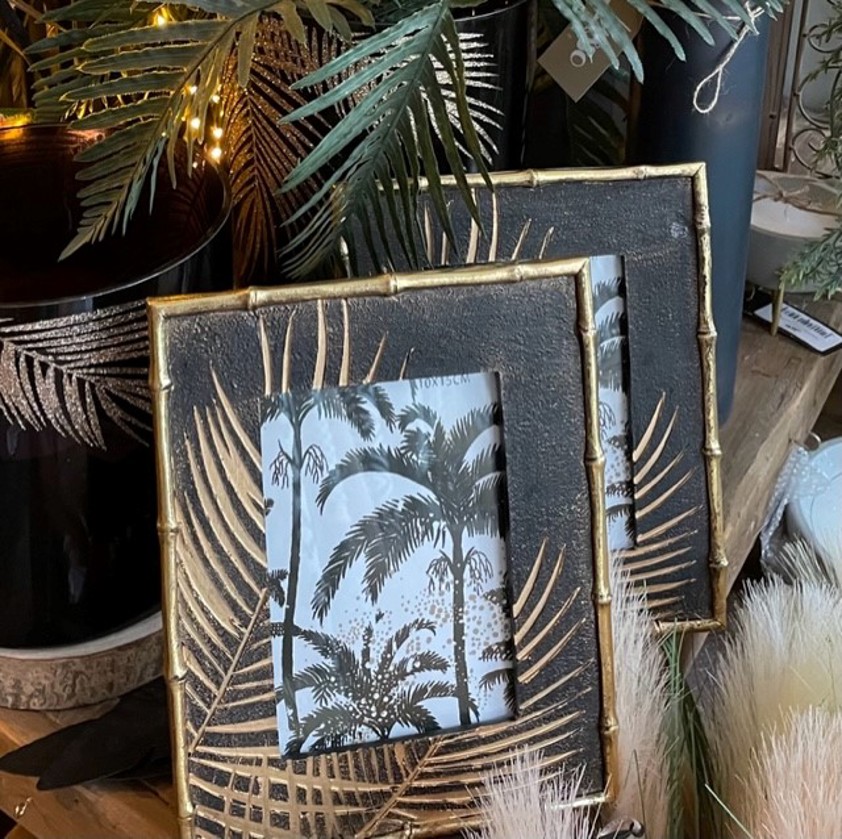 Golden Palm Photo Frame