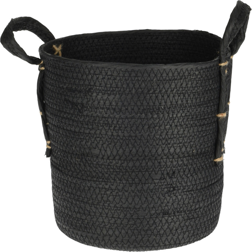 Black Basket With Handle