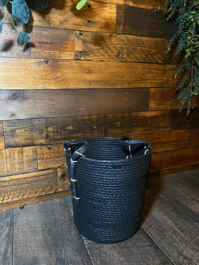 Black Basket With Handle