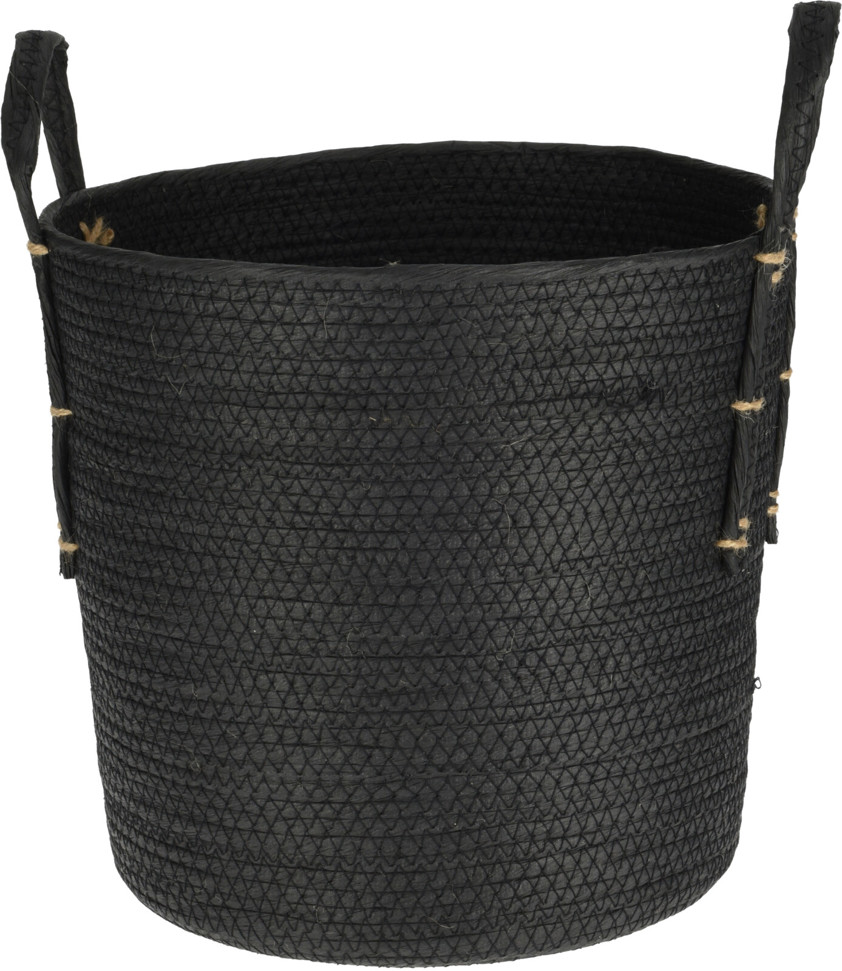 Black Basket With Handle