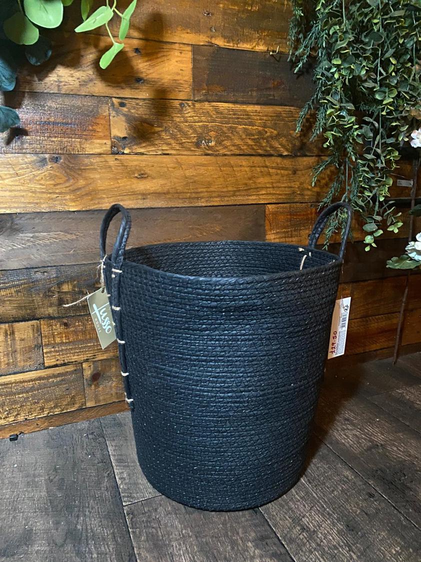 Black Basket With Handle