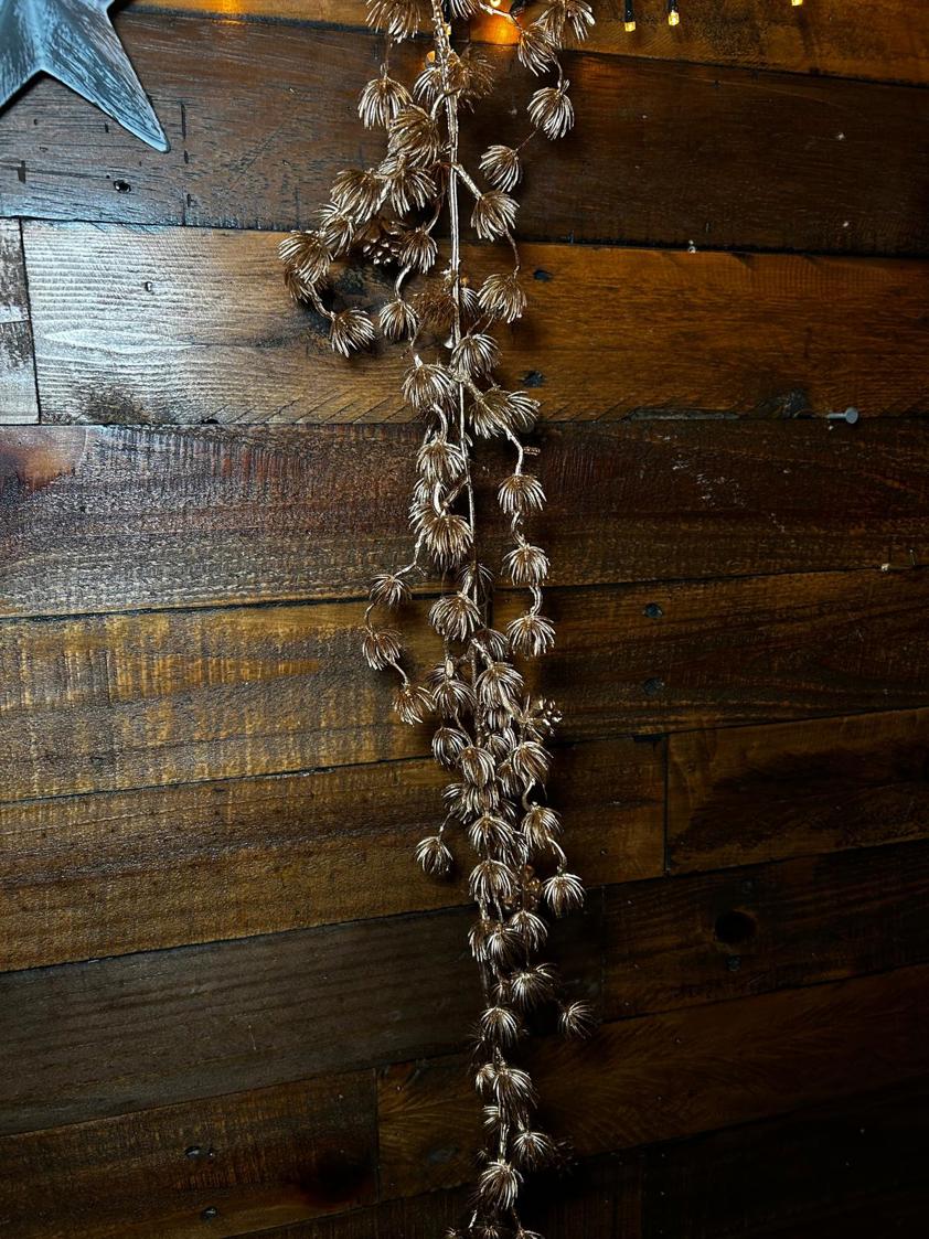 Fine Gold Pine Garland