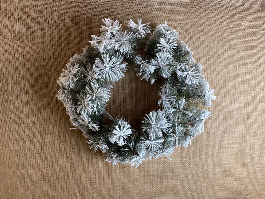 Wreath with Snow