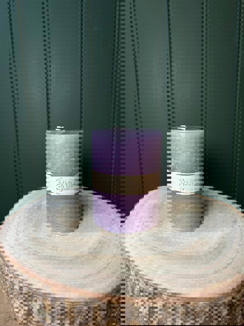 Purple Pillar Candle 6cm X 8cm