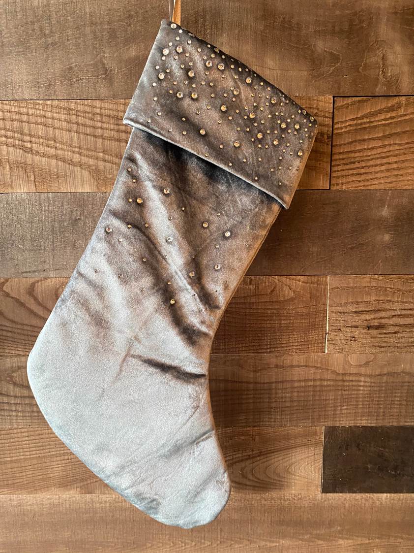 Crystals Velvet Stockings