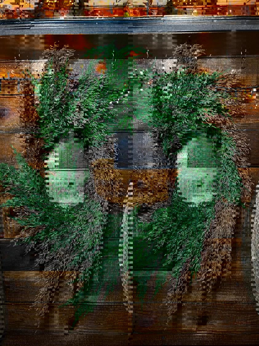 Real Touch Cedar Pine Wreath