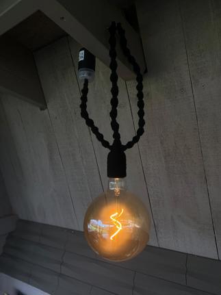  Bulb On Macrame Rope