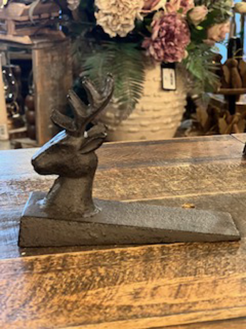 Cast Iron Stag Door Wedge