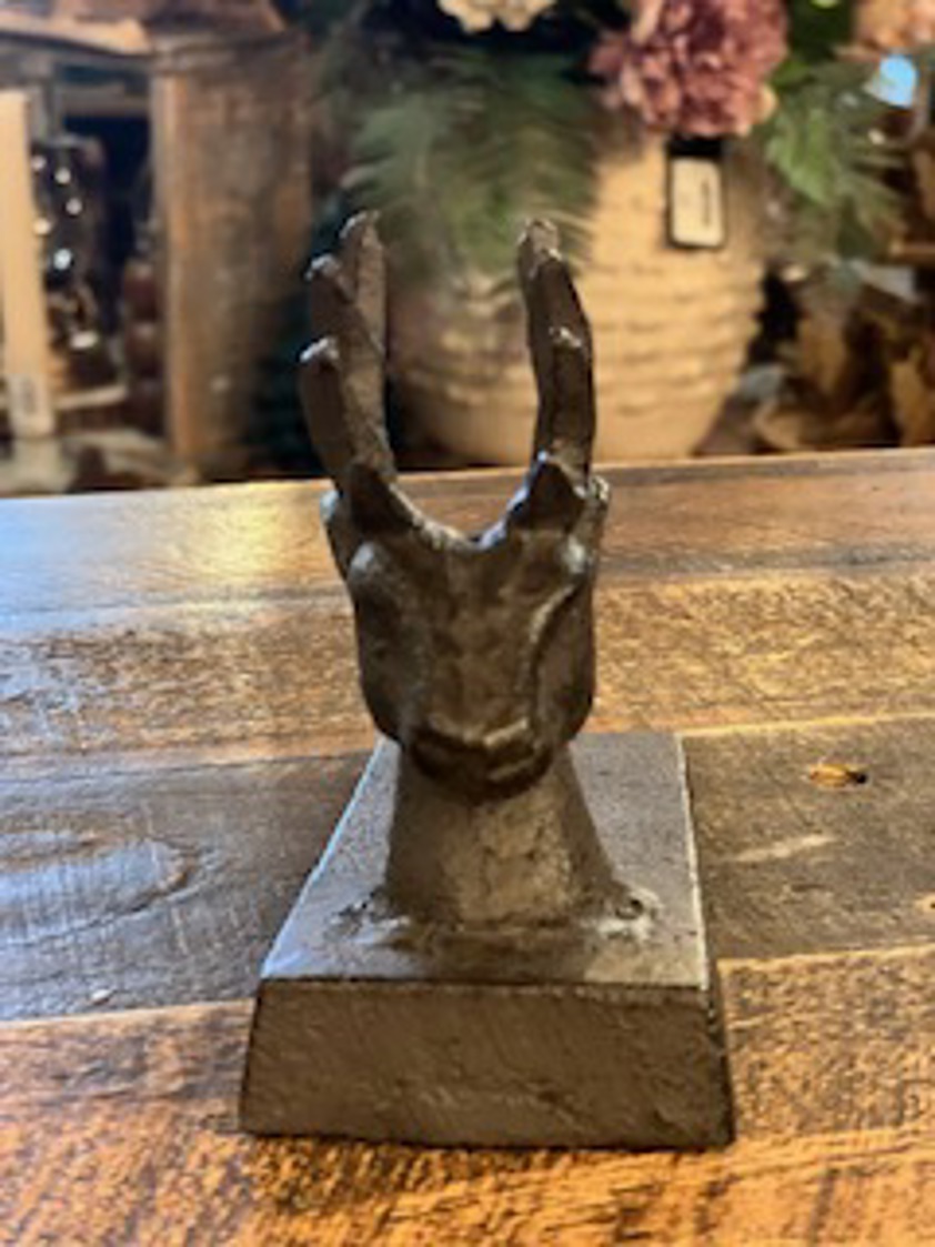 Cast Iron Stag Door Wedge