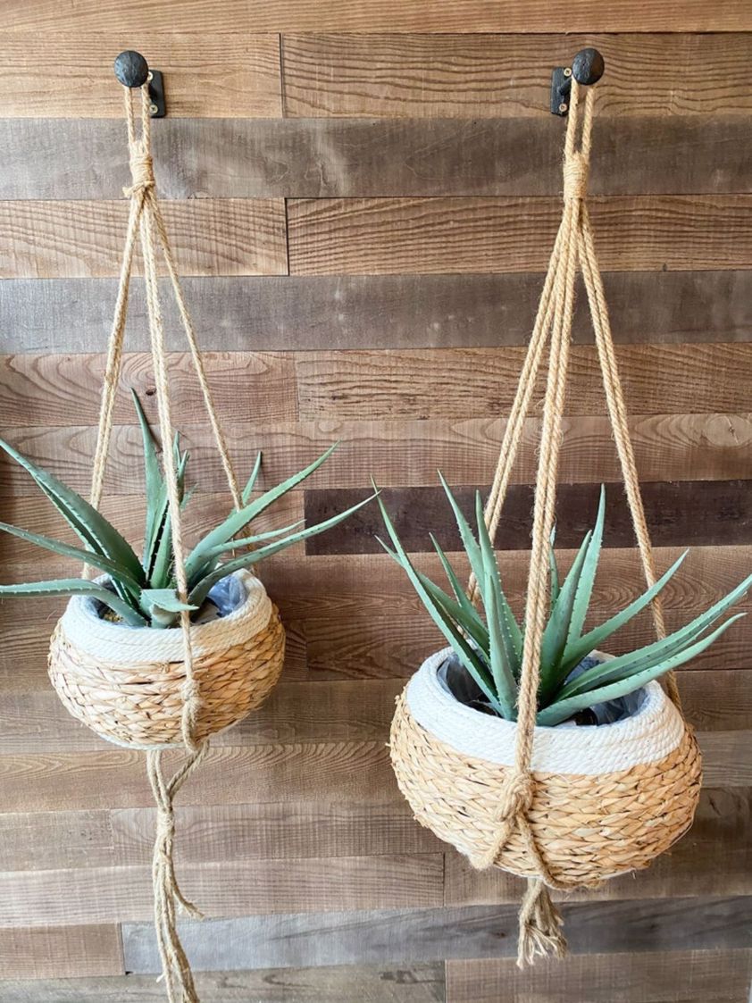 Hanging Jute Seagrass Basket