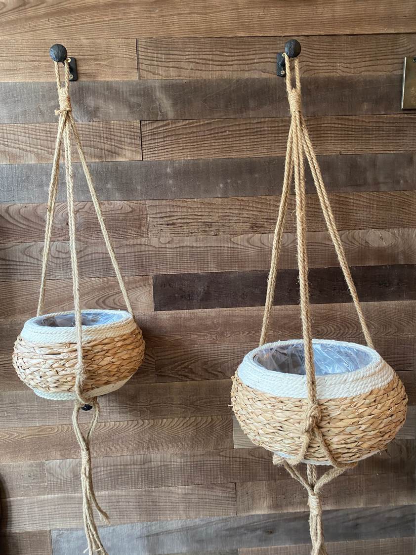 Hanging Jute Seagrass Basket