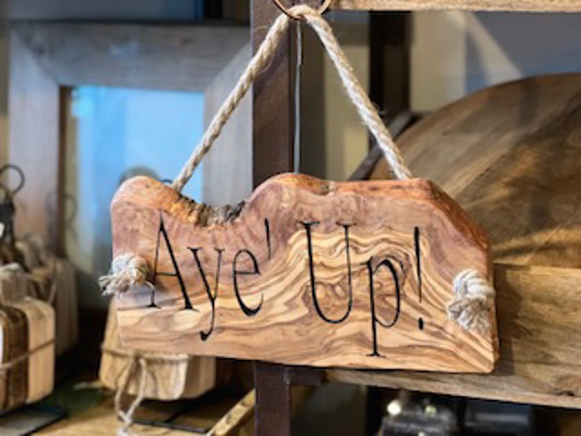 Olive Wood Sign (Small)