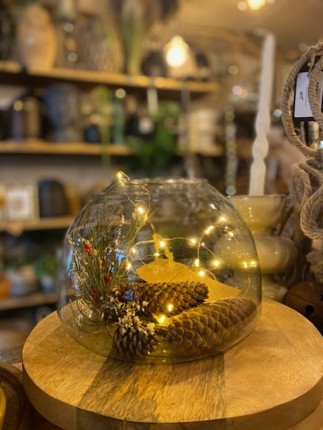  Recycled Glass Open Dome Vase Small