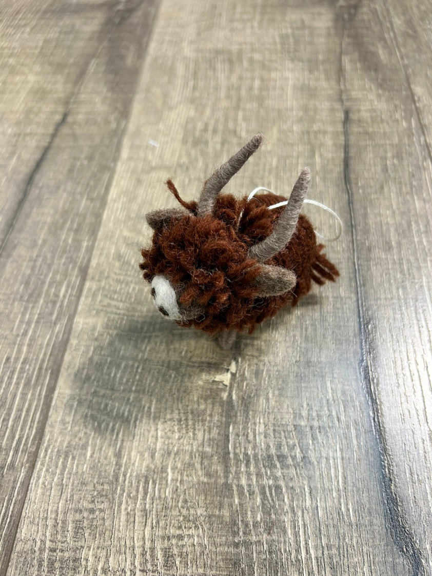 Hanging Felt Highland Cow