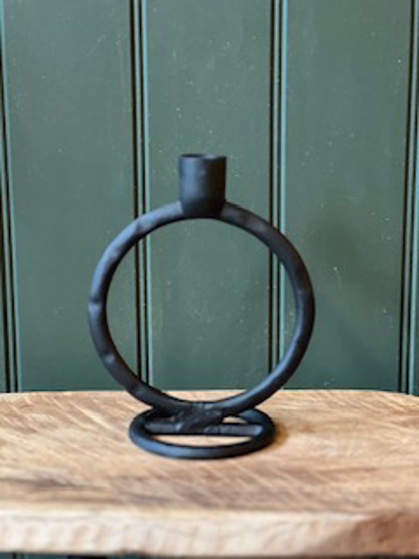 Black Circle Candleholder