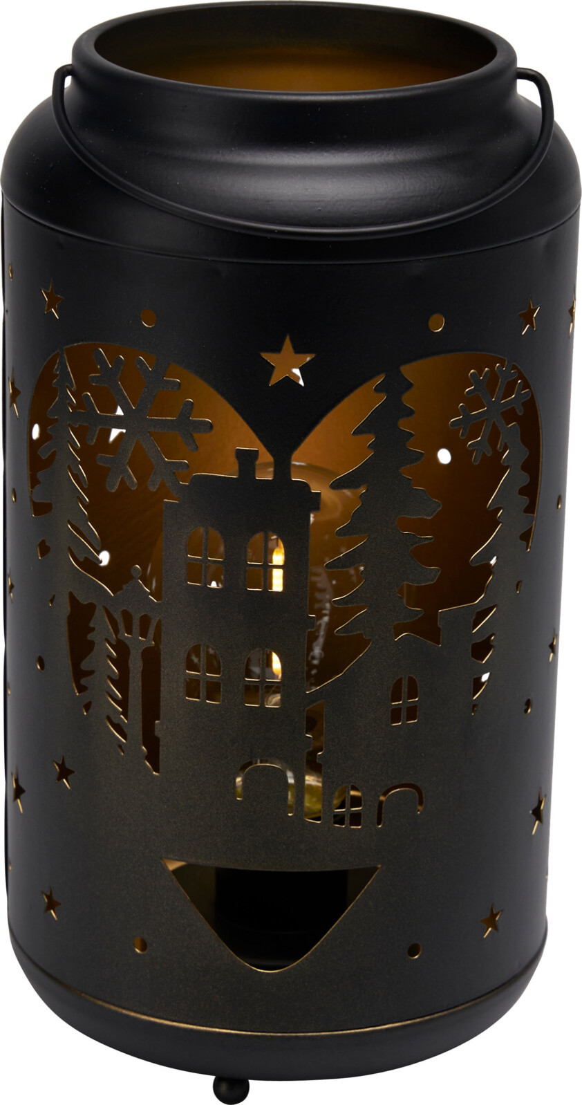 Black Lantern With LED's Black Lantern With LED's