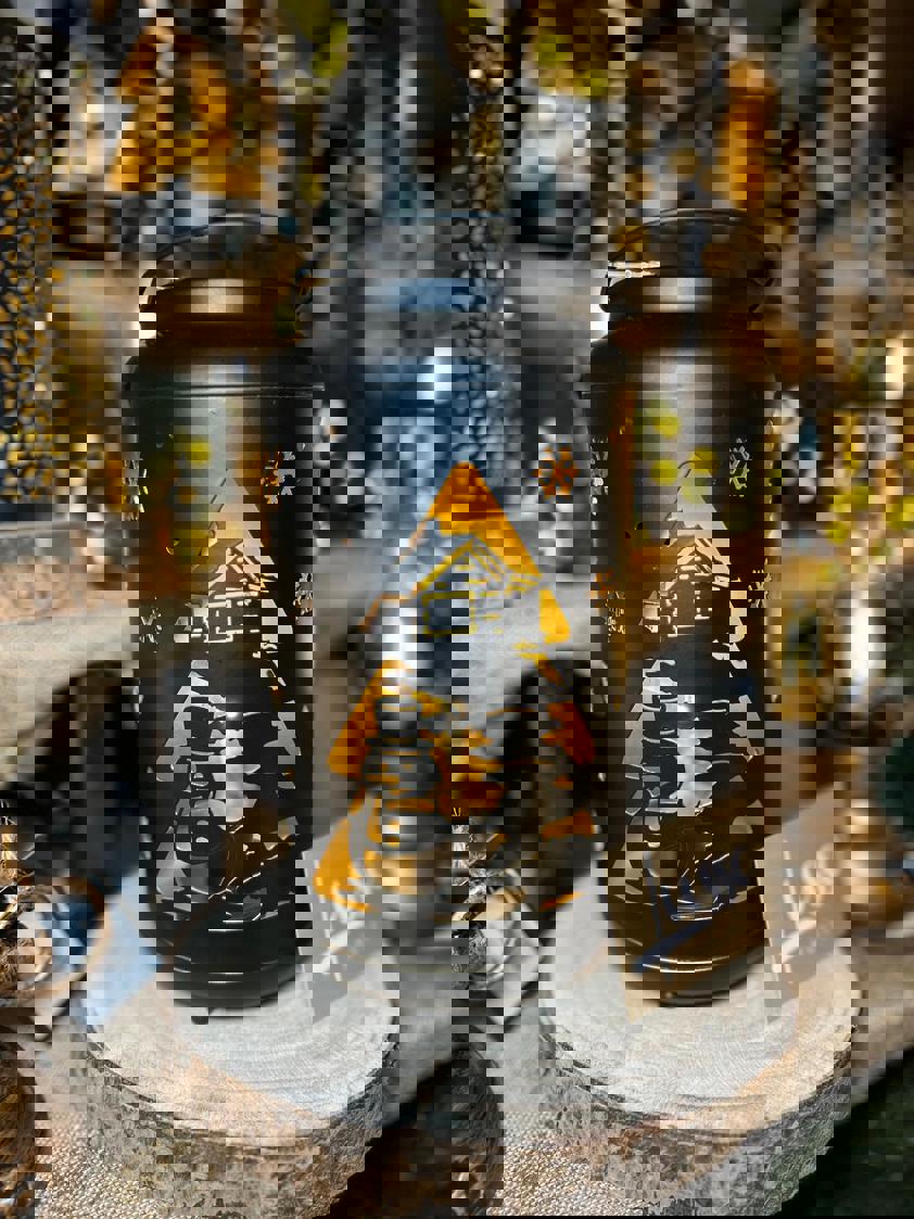 Black Lantern With LED's