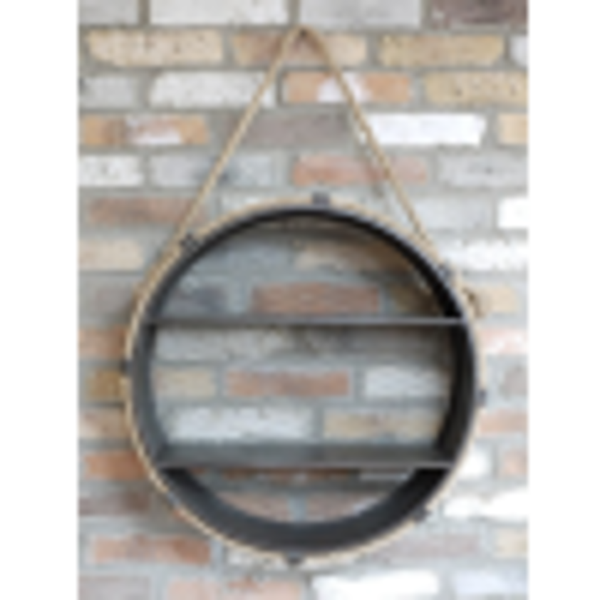 Circle Shelf With Rope detail and Mesh Back