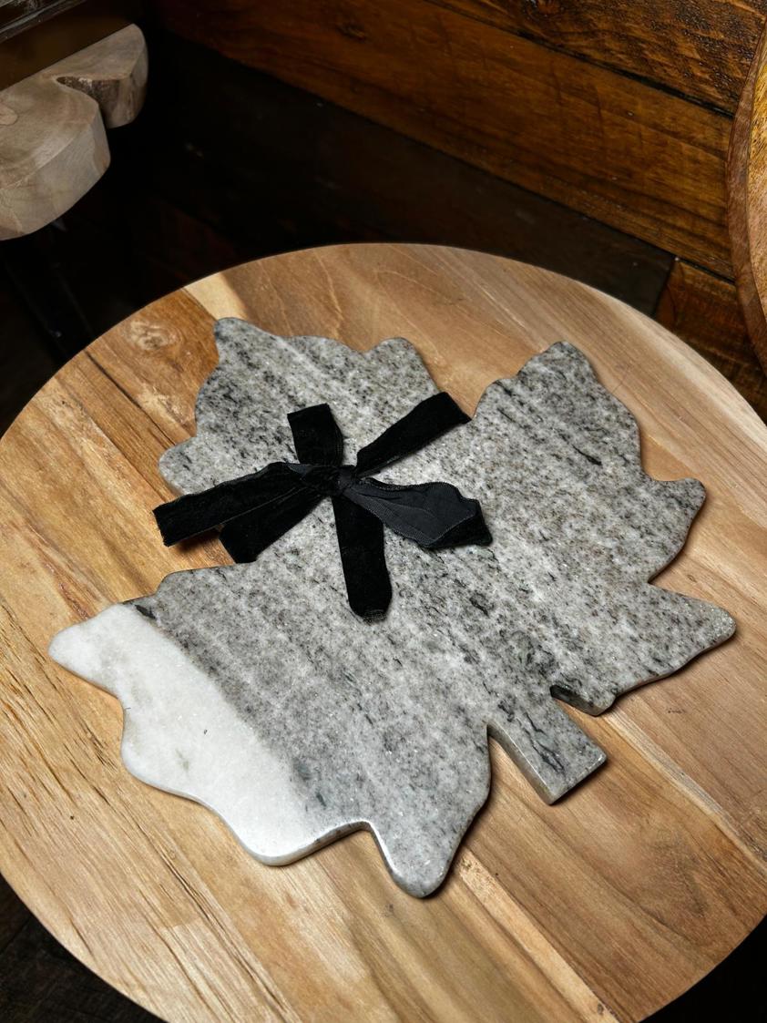 Marble Leaf Plate