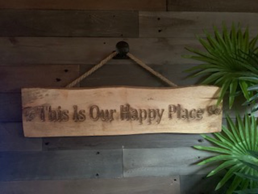 Engraved Mango Wood Sign - PERSONALISED OPTION AVAILABLE