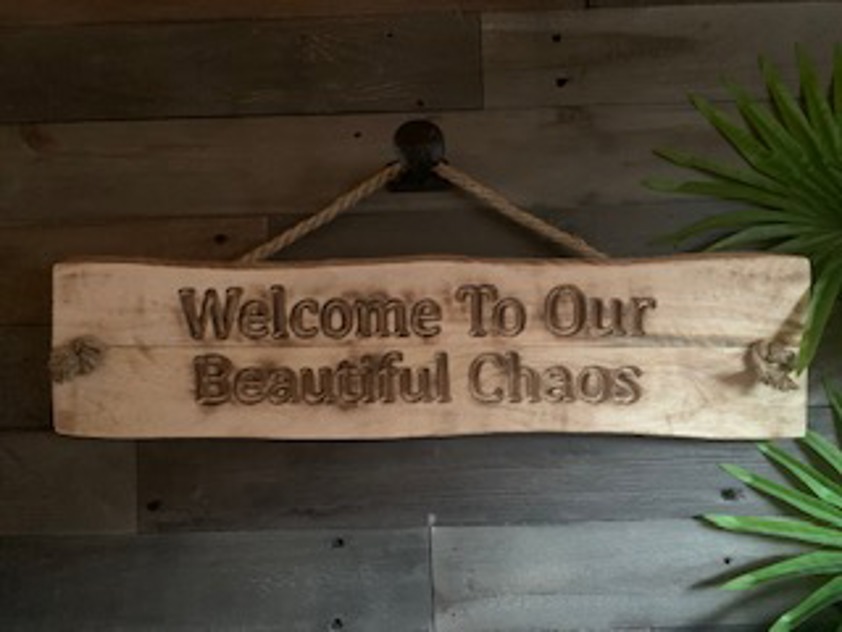 Engraved Mango Wood Sign - PERSONALISED OPTION AVAILABLE