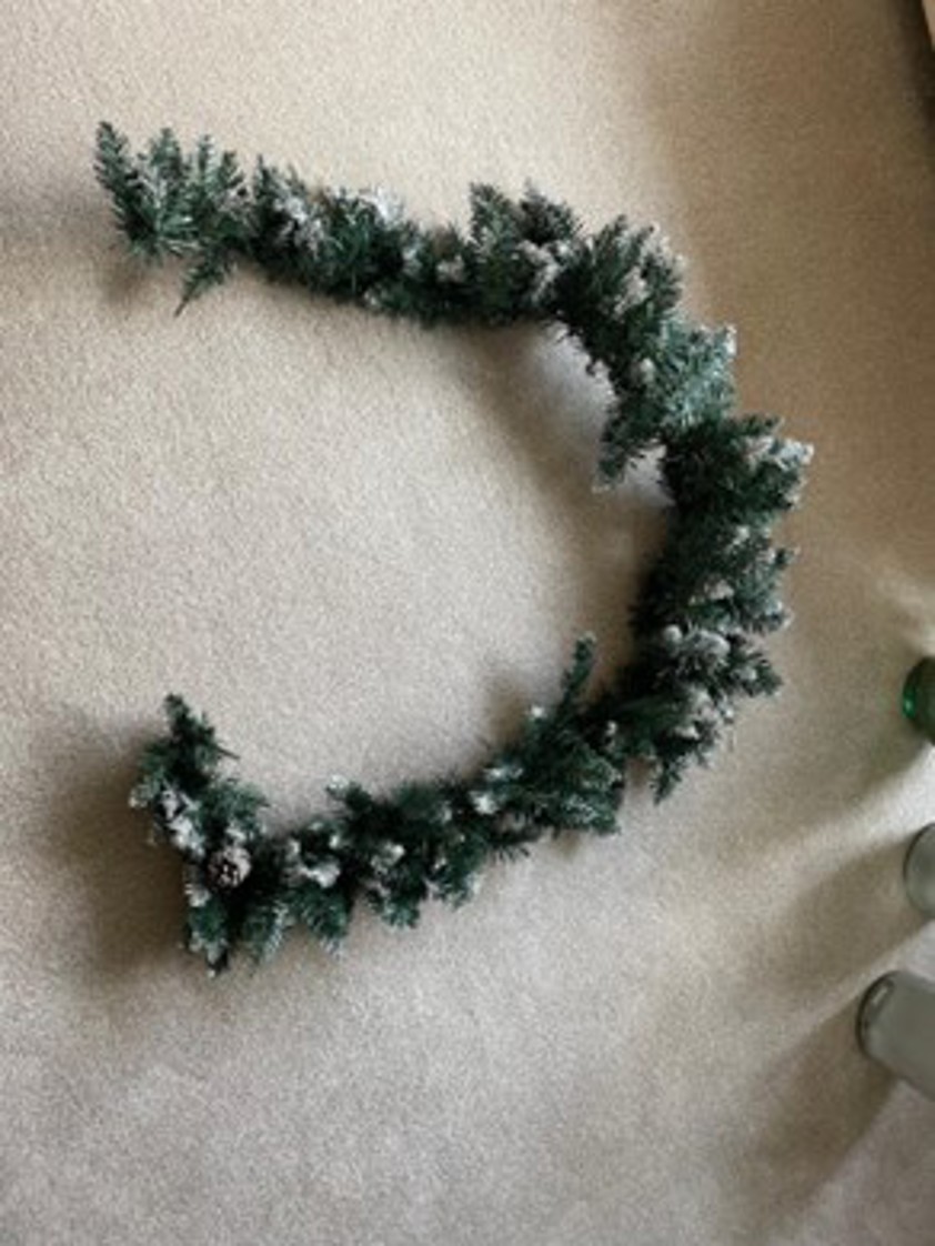 Christmas Garland with Snow Tips