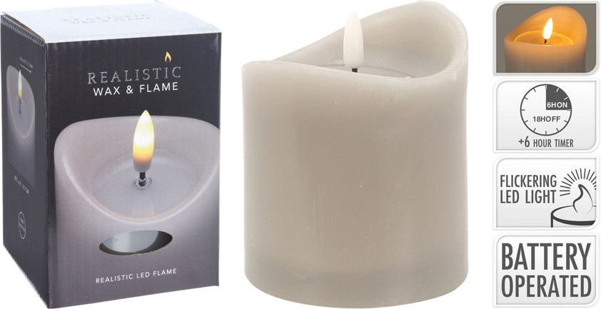 LED Stone Candle