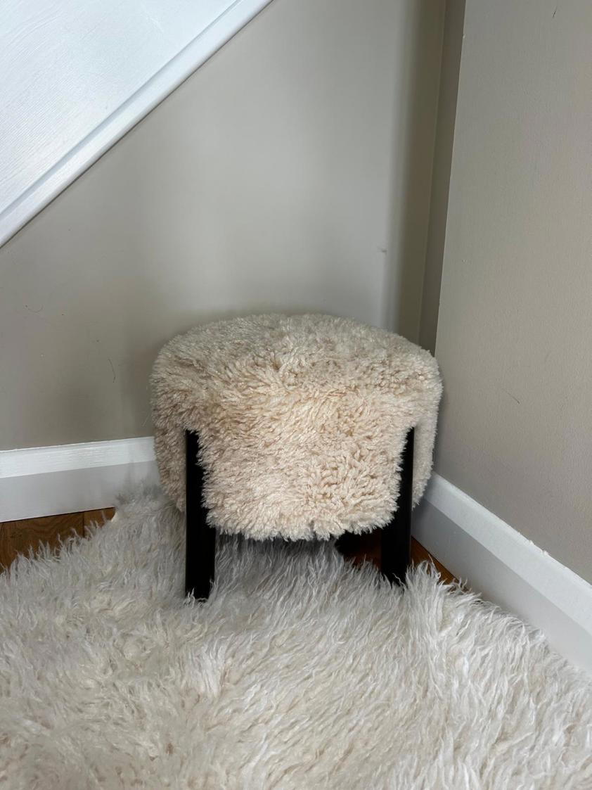 Faux Fur Stool