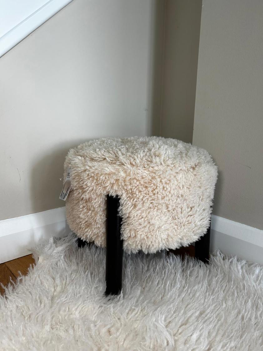 Faux Fur Stool