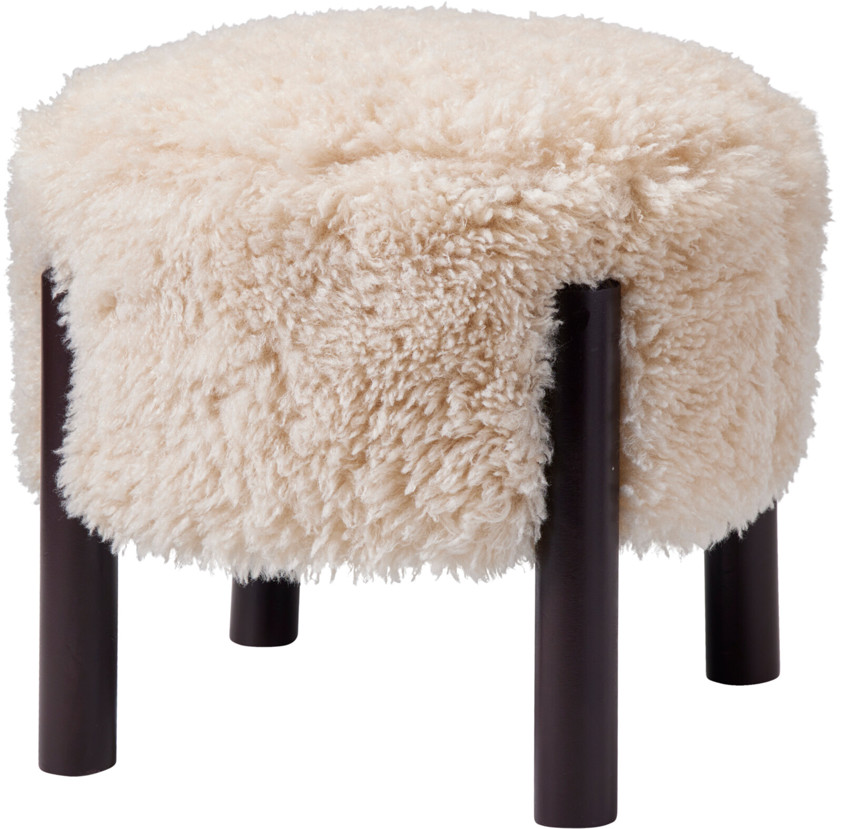 Faux Fur Stool