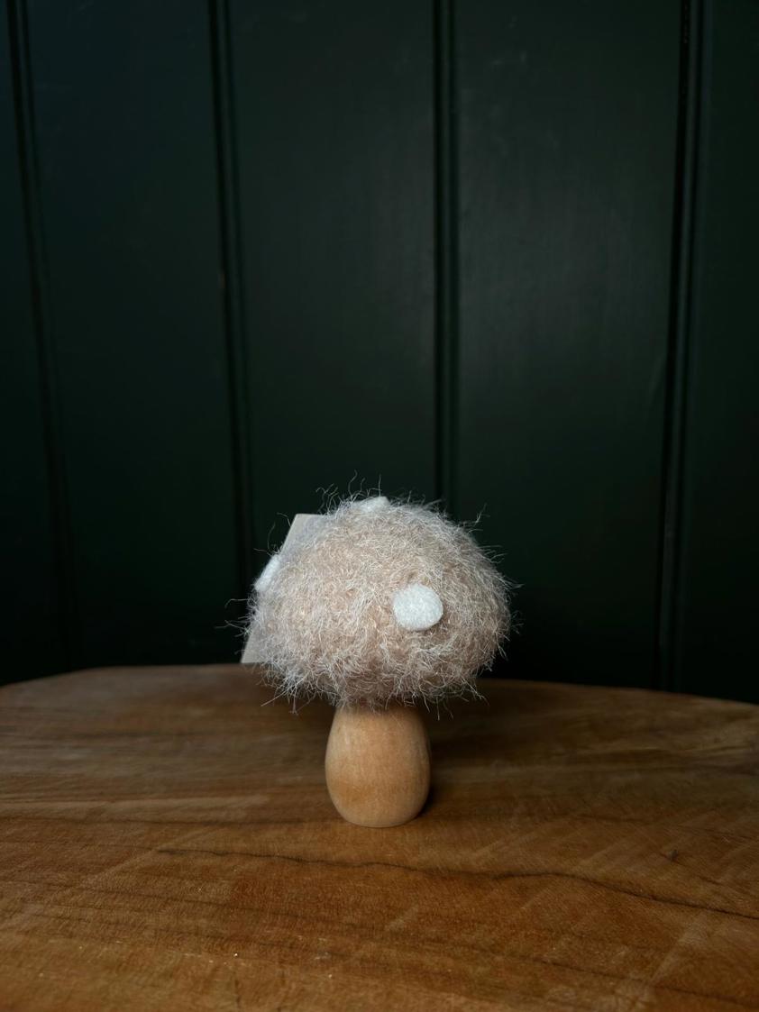 Autumn Felt & Wooden Toadstool