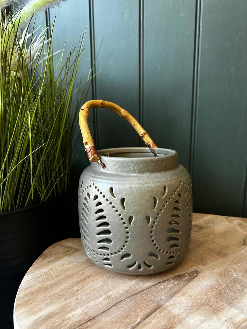 Small Porcelain Bamboo Lantern