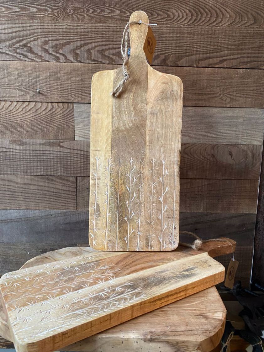 Flower Mango Wood Board