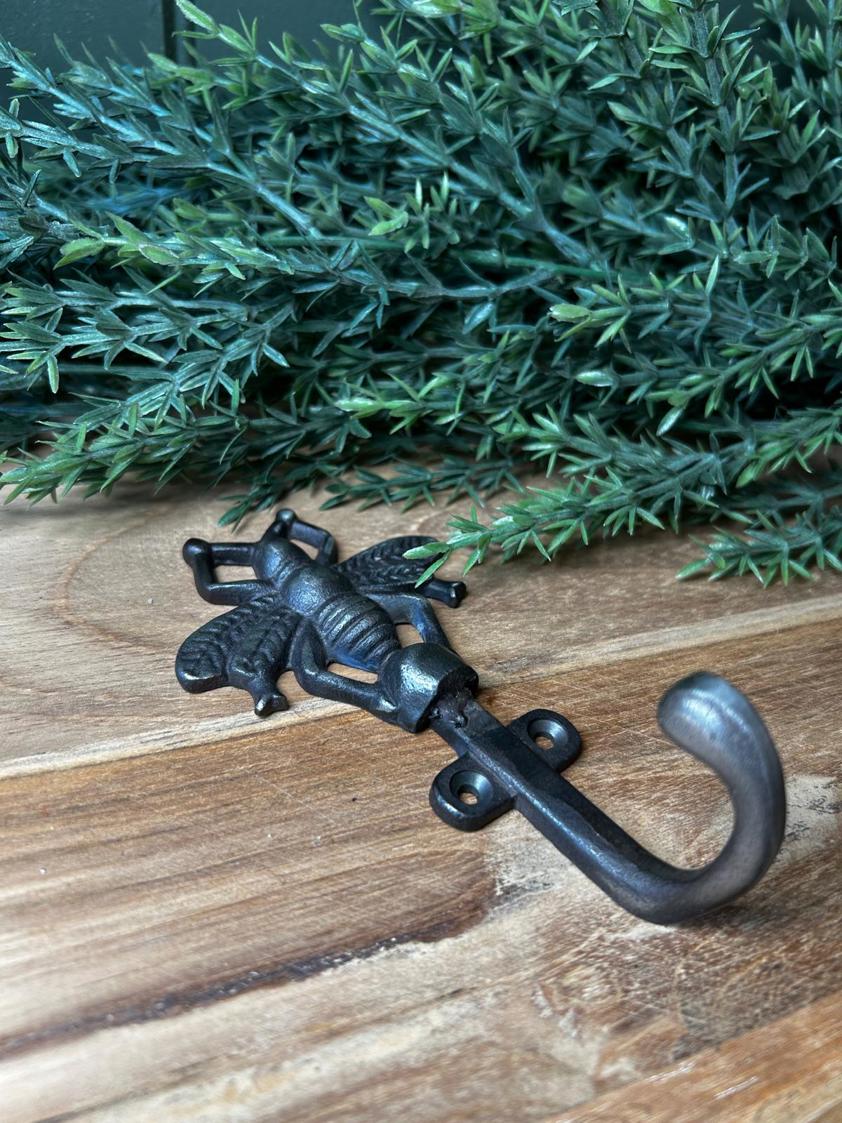 Cast Iron Bee Coat Hook