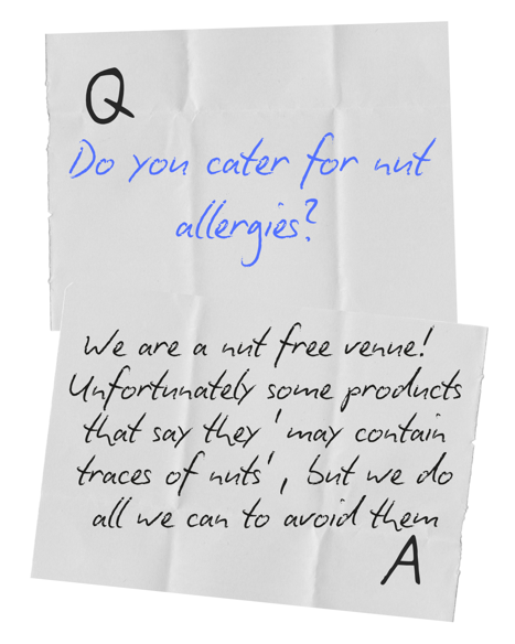Are you nut free?