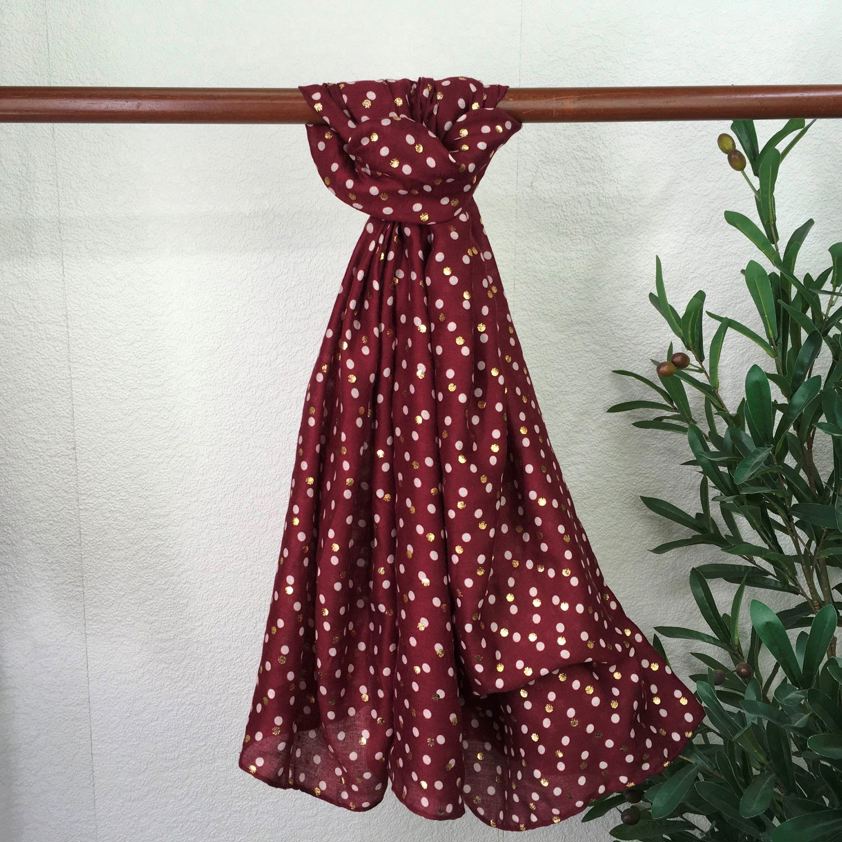 Burgundy Winter Scarf