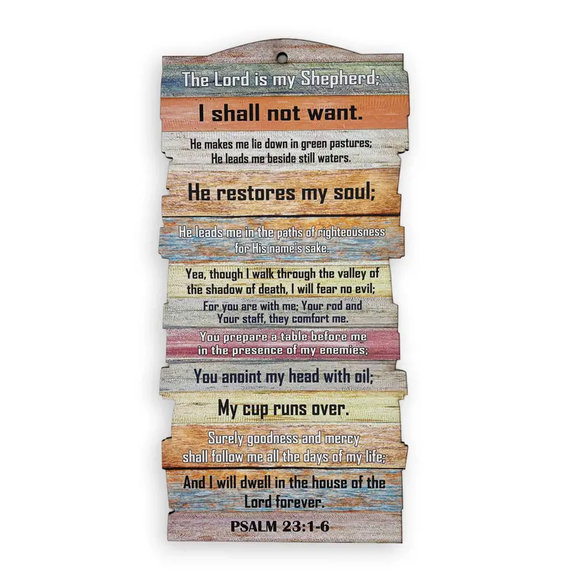 Small Stacked Plaque - Psalm 23